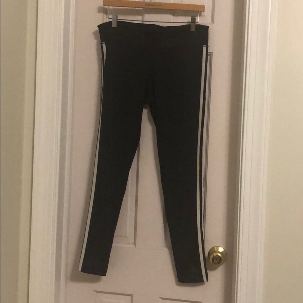 Adidas climalite three striped leggings